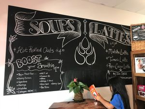 Sitting area at Rejuv Juice in Hurst