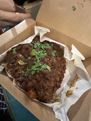 Brazilian black beans and rice   at LHR - Leon - T2 in West London