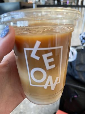 Salted Caramel Oat Latte  at LHR - Leon - T2 in West London