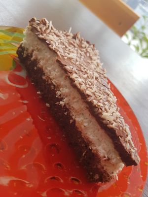 Coconut & Chocolate cake. Gluten free! at Vegalini in Bodrum