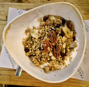 Granola bowl. at Trading Post Coffee Roasters in Brighton