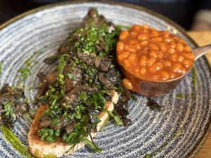 The wild mushroom on toast   at Trading Post Coffee Roasters in Brighton