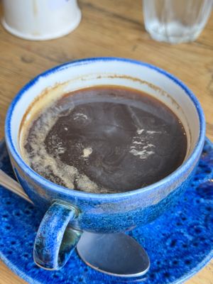 Great black coffee   at Trading Post Coffee Roasters in Brighton