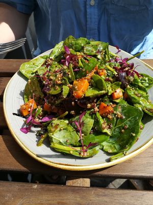 Quinoa salad at Trading Post Coffee Roasters in Lewes