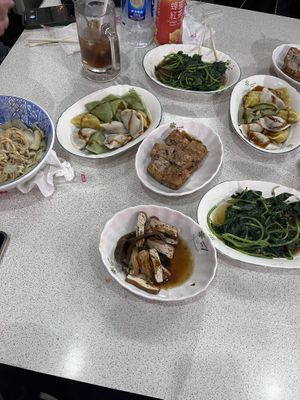 Many different dishes for ($35-$60)  at Zhēn Jiā SùShí 珍佳素食 in Toucheng