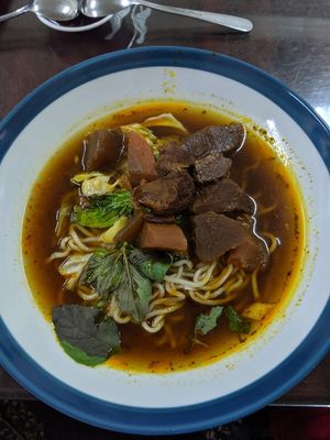 Tasted a bit like Goulash, awesome! at Zhēn Jiā SùShí 珍佳素食 in Toucheng