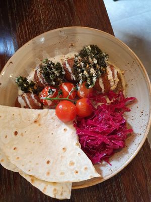 The kale was awesome the bread was a bit too hard too eat. at BeanStation Cafe in Wodonga