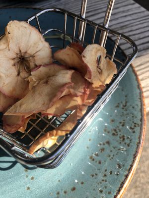 Apple chips at BeanStation Cafe in Wodonga