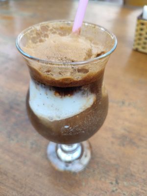 Coconut coffee shake at Casa Bonita in Cat Ba