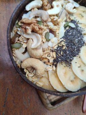 Woodpecker smoothie bowl 💖💖 at Casa Bonita in Cat Ba