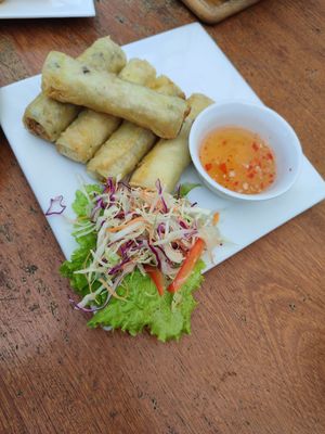 Fried Spring rolls at Casa Bonita in Cat Ba