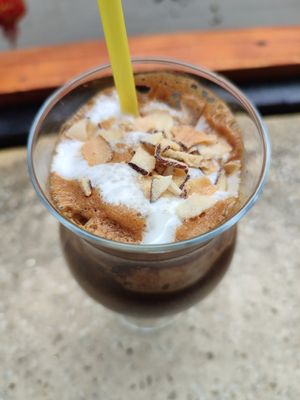 Coconut coffee shake at Casa Bonita in Cat Ba
