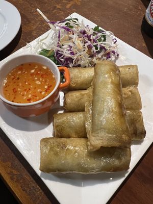 Fried spring rolls   at Casa Bonita in Cat Ba