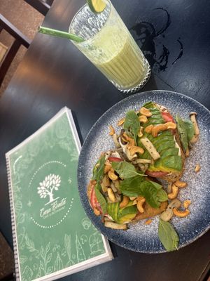 Full vegan toast with extra mushrooms   at Casa Bonita in Cat Ba