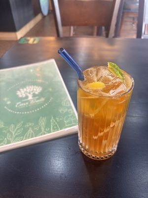 Peach, lime, lemongrass tea. 😎  at Casa Bonita in Cat Ba