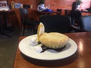 Apple pie with almonds and fruit  at Casa Bonita in Cat Ba