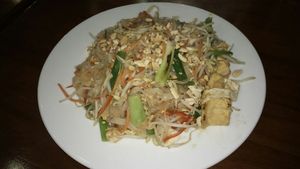 Pad Thai with veggies (50.000 vnd). at Casa Bonita in Cat Ba
