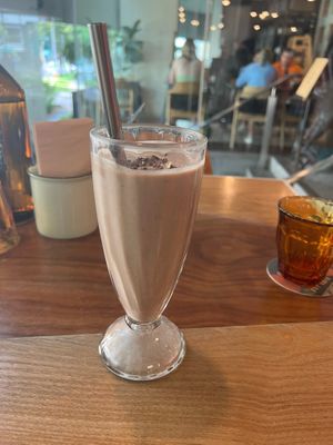 Peanut butter and banana smoothie  at Common Man Coffee Roasters in Central Singapore