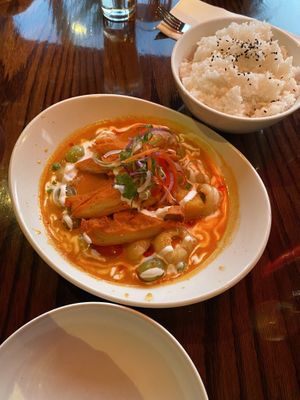 Vegan ‘duck’ curry  at Buddha Stix in Dunedin