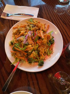 Tofu satay  at Buddha Stix in Dunedin