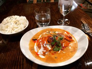 Vegan duck red curry: divine!!  at Buddha Stix in Dunedin