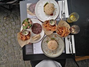 Our table at Ellis Gourmet Burger in Aalst