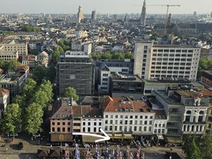 View from MAS at Ellis Gourmet Burger in Aalst