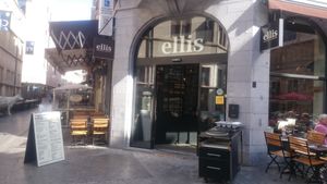 Outside at Ellis Gourmet Burger in Leuven