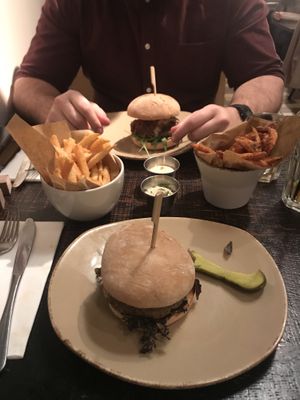 Holy shiitake burger (yum) at Ellis Gourmet Burger in Ghent