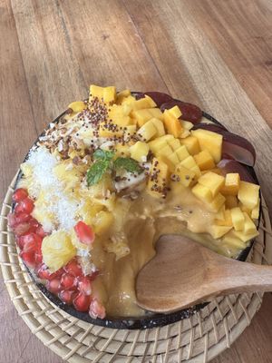 Tropical smoothie bowl  at Cafe on the 18th in Trincomalee