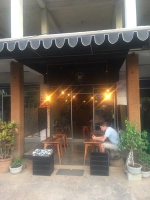 View from outside at Cafe on the 18th in Trincomalee