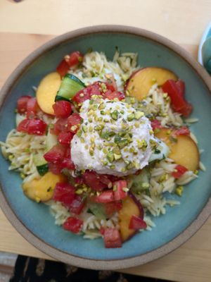 Orzo salad at Kia Ora in Annecy