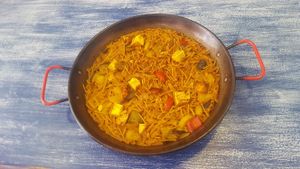 Fideuá with tofu
 at L'idoni in Denia