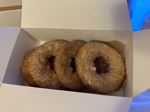 Lemon, cinnamon, vanilla and old fashion  at The Holy Donut - Commercial St in Portland