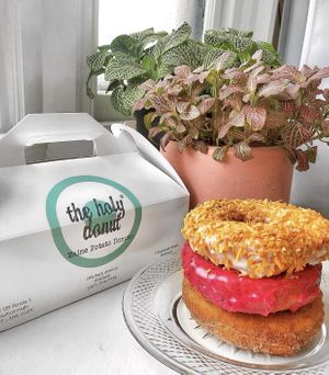 So many vegan options! And all separated! Love it!  at The Holy Donut - Commercial St in Portland