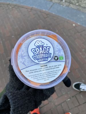 Space Stroopwafel Muffin at Popeye Coffeeshop in Amsterdam