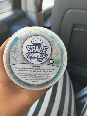 Waffle muffin at Popeye Coffeeshop in Amsterdam