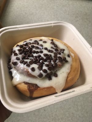 Cake batter with chocolate chips at Cinnaholic in Baltimore