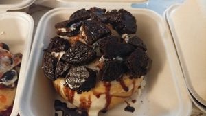 Hopkins at Cinnaholic in Baltimore