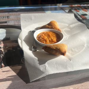 lentil samosss  at Selam in Orlando