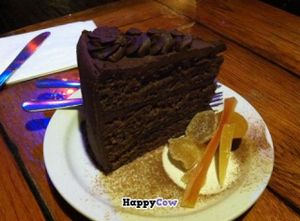 Delicious vegan cake!  at Twisted Branch Tea Bazaar in Charlottesville