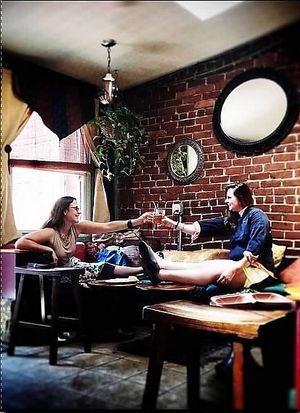 This is the bohemian, airy feel of the Tea Bazaar. at Twisted Branch Tea Bazaar in Charlottesville