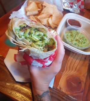 Vegan Burrito at Oahu Mexican Grill in Honolulu