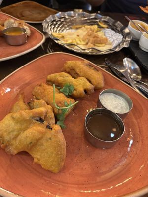 Aubergine starter   at Kayal in Leamington Spa