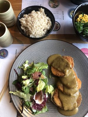 Yasai katsu curry with brown rice #Veganuary at Wagamama in Tunbridge Wells