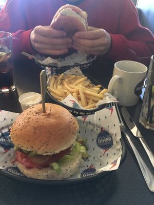 vegan california burger at The Diner - Camden in North London