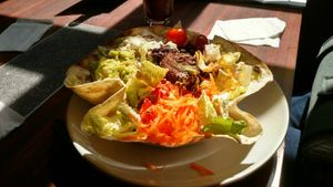 Vegan Taco Salad at The Diner - Spitalfields in London