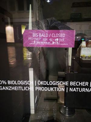 Working hours, weather can affect closing time. at Kurt in Innsbruck