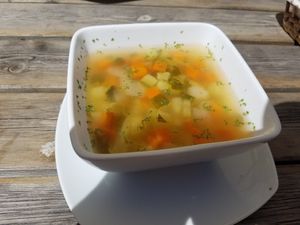 Minestrone at Rotwandhütte in Vigo Di Fassa