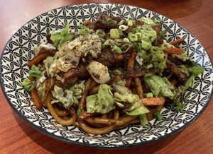 Shanghai Noodles Udon Stirfry at Confusion Plant Based Kitchen in Hong Kong Island